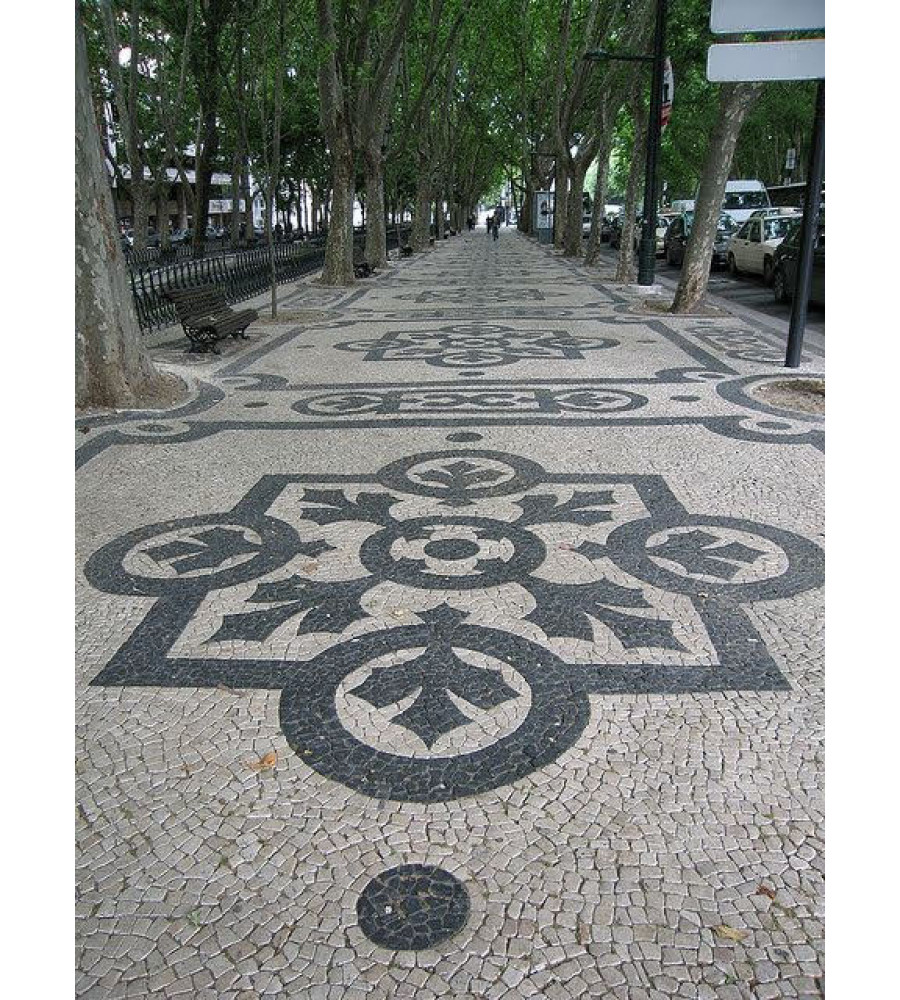 Pedra Portuguesa Branca Gelo